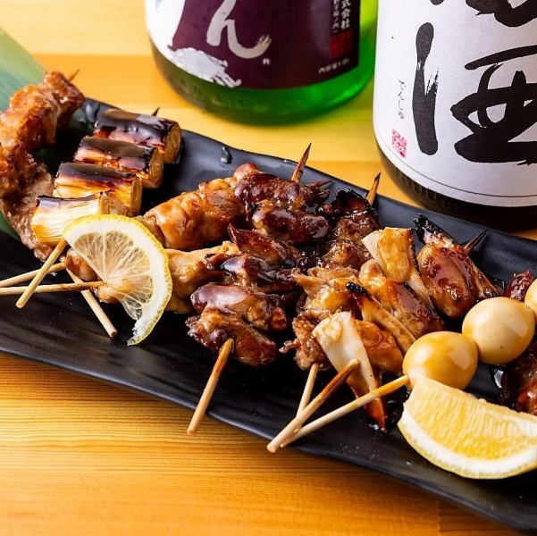 炭火で焼き上げたこだわりの串焼きをお楽しみください◎