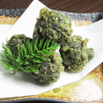 Aonori seaweed tempura