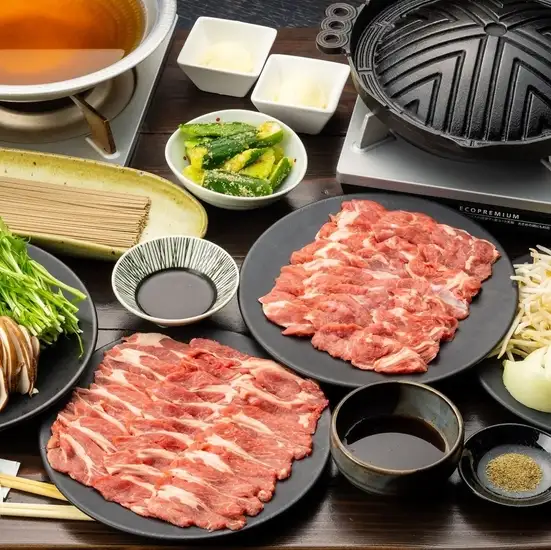 テレビでも紹介!プレミアムラムジンギスカン!/和風だしが自慢のラムしゃぶしゃぶ