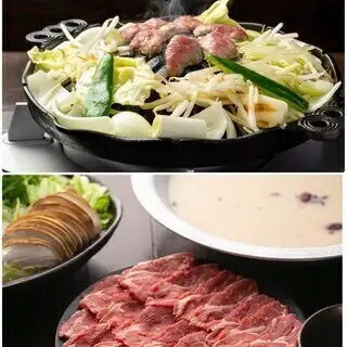 【北新地店限定メニュー◆】プレミアムラムジンギスカンとラム白湯薬膳鍋セット 6,200円 (税込)