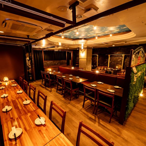 The glamorous atmosphere creates a relaxing meal♪ Recommended for girls' night out, group parties, small parties, etc.If you are traveling with a large number of people, please try our banquet course where you can enjoy delicious food at a great value!
