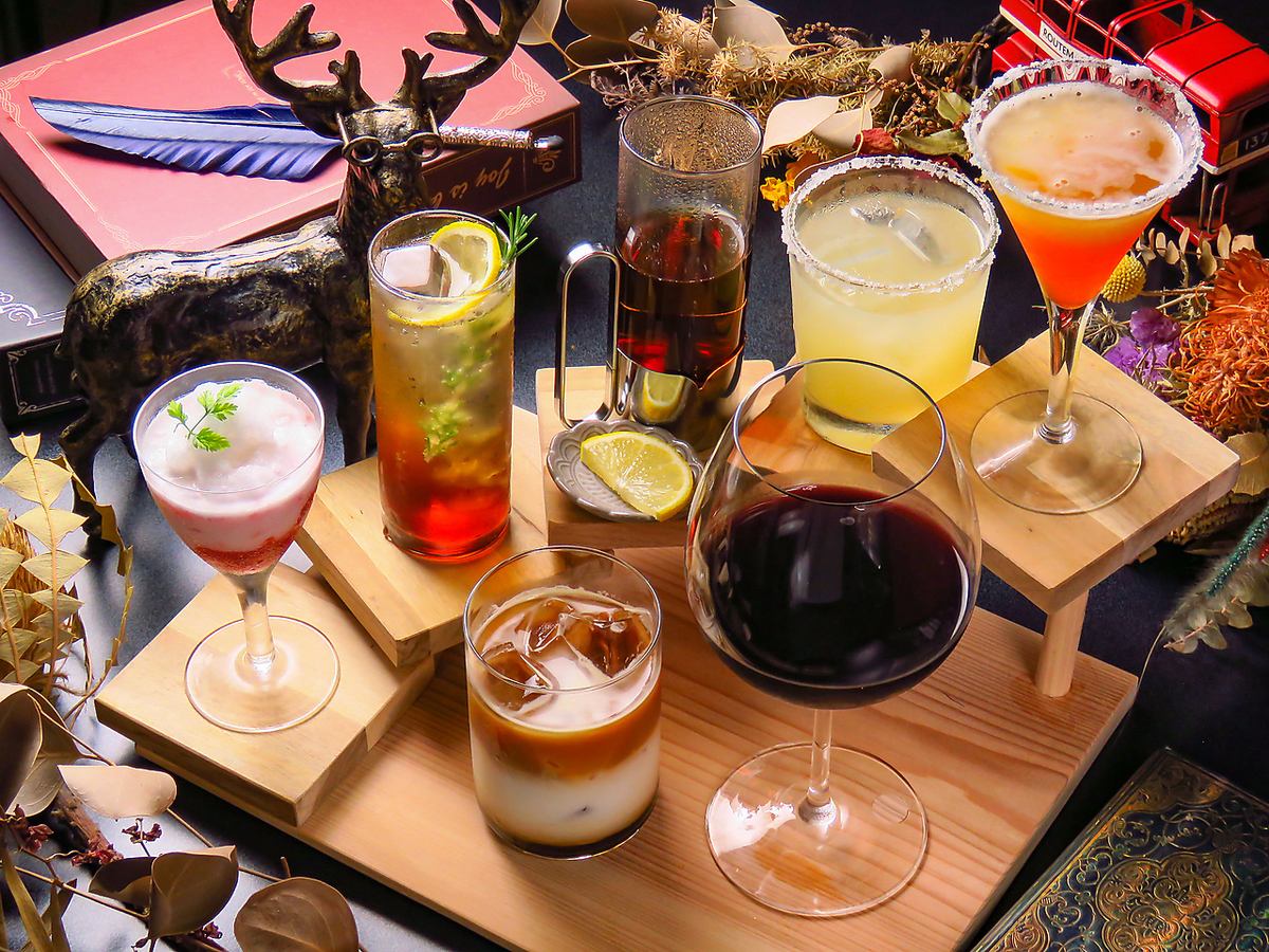 300 kinds of all-you-can-drink including fruit cocktails for 2,500 yen