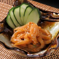 甲いかの蟹味噌うに和え