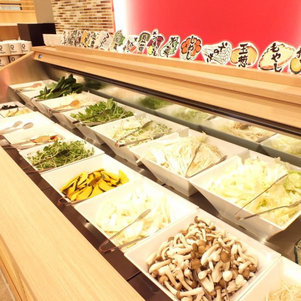In addition to meat, you can eat all kinds of vegetables and 6 kinds of ice cream and sorbet! You can take whatever you like in buffet style such as seasonal vegetables, mushrooms, maloney.Of course ice cream too ♪