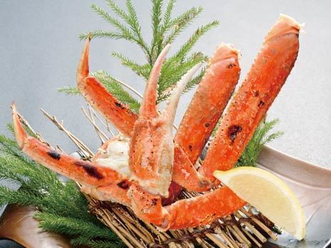 Grilled crab platter