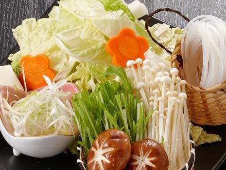 Shabu-shabu vegetables