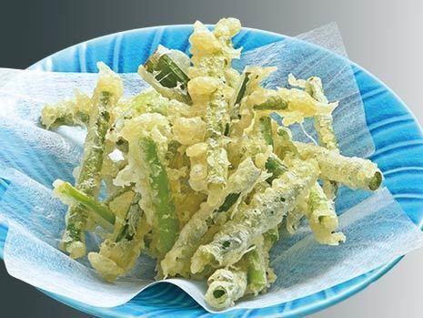 Echigo green onion tempura