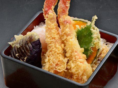 Crab tempura rice bowl