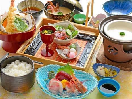 Feast of Japanese cuisine