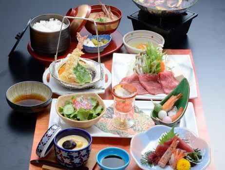 Wagyu beef sukiyaki set meal