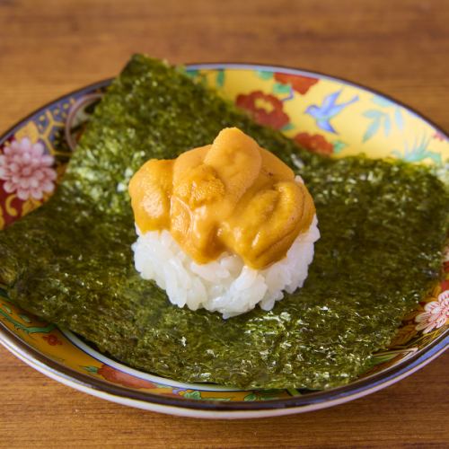 贅沢 雲丹手巻き