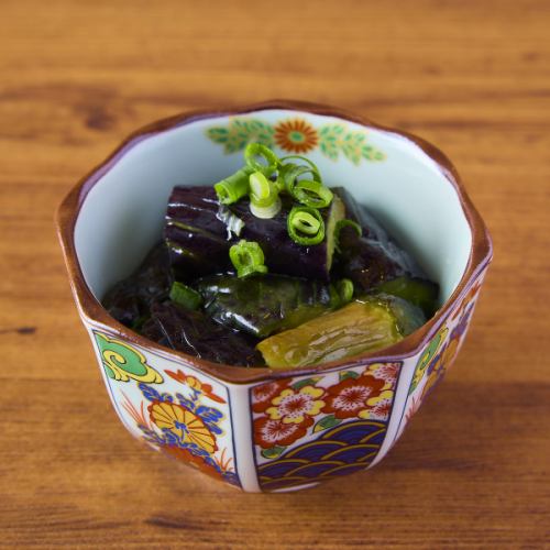 出汁香る茄子の煮びたし