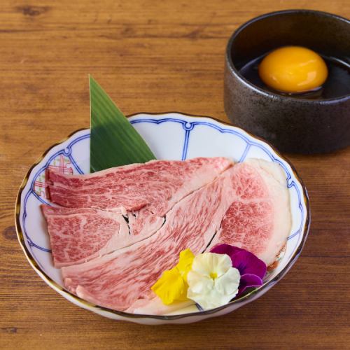 特選 和牛肩ロースの焼きすき