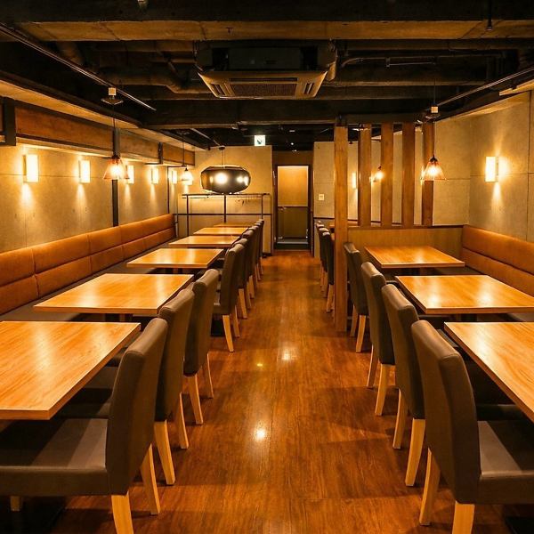 宴会・ご接待にぴったりの和の空間は趣きたっぷり!ゆったり広島の地獲れ食材をご堪能下さい!!2名様から最大60名様まで収容可能な宴会テーブル席で宴会や歓送迎会、様々なシーンに対応できる空間がございます。宴会・飲み会・女子会に◎