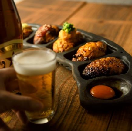 『極度新鮮』嚴選市場直送的鮮魚、本店招牌肉丸等8道菜品、120分鐘無限暢飲【推薦套餐】4000日元