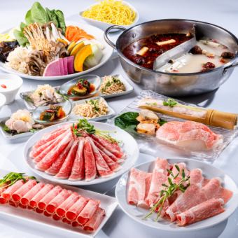 【特選套餐】可以品嚐到肉質豐富、海鮮豐富的科菲羊的完整套餐