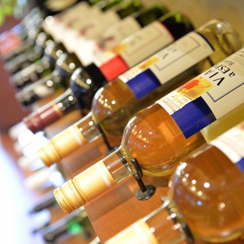 A selection of wines that go well with food