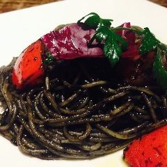Black!! Squid Ink Spaghetti