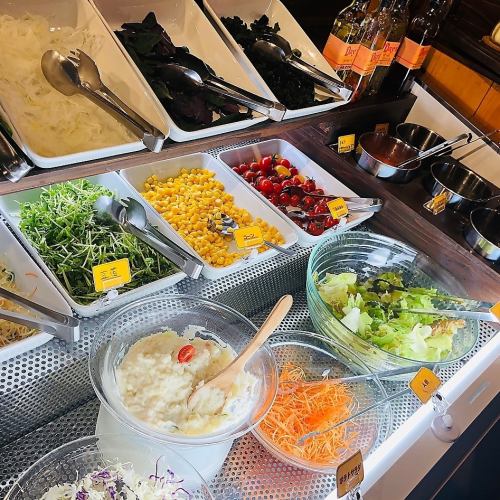 Fresh salad buffet