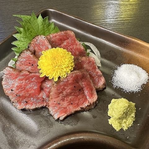 〈店長おすすめ〉和牛レアステーキ風
