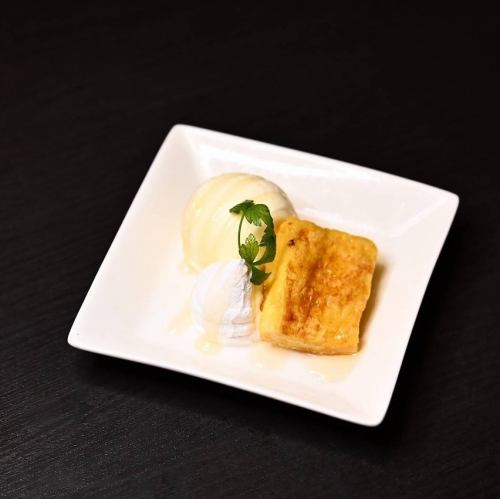 ハニートースト バニラ添え