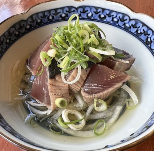 鰹のたたき塩ポン酢