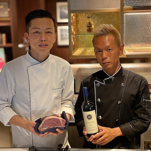 A collaboration between a sommelier and a beef master