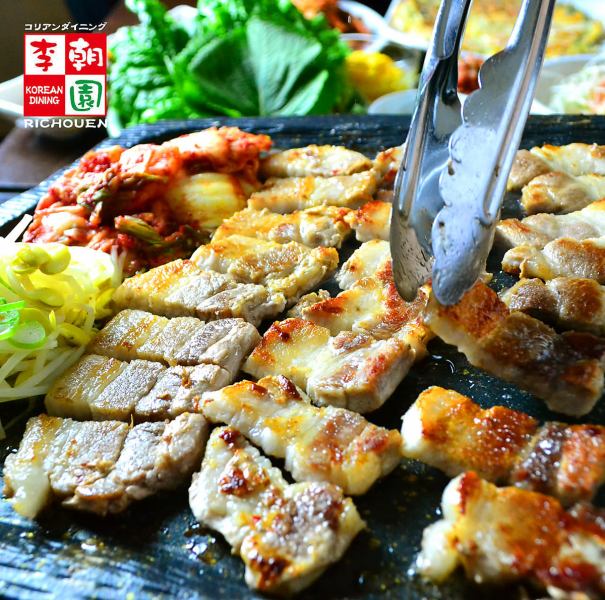 [New arrival! All-you-can-eat at a super value!] All-you-can-eat samgyeopsal course comes with all-you-can-drink for only 4,500 yen♪♪