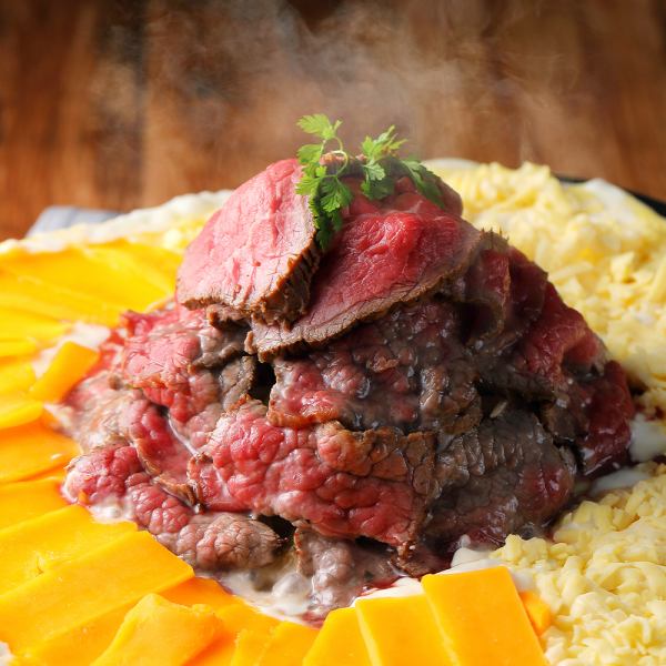 The roast beef cheese tower is an irresistible gem for meat lovers and cheese lovers!!