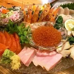 お食事の質も量も求めたい方へ♪【海ごはんしまかのご宴会コース】2Hセルフ飲み放題付き8000円