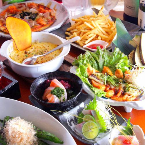 各種ご宴会は飲み放題付きコースをどうぞ♪旬の鮮魚と肉料理が堪能出来る全9品のお得なコース◎