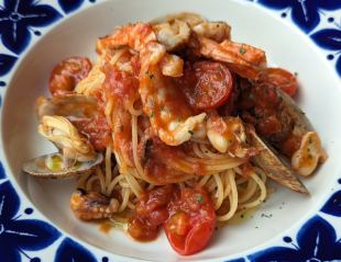 Tomato Sauce with Seafood Pasta or Risotto Pescatore