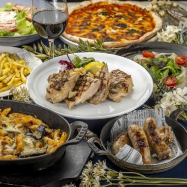 【飲み放題付】旬の料理が楽しめる忘年会コース5000円