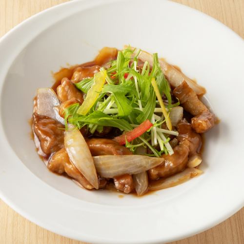 Sweet and sour pork with black vinegar from Sangen pork