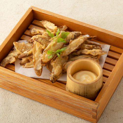 Addictive Burdock Tempura with Chili Salt