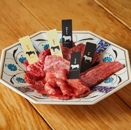 熟成和牛最高級部位5種盛合せ（タレ）