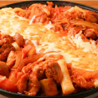 【3時間飲み放題付き】ポテト食べ放題！チーズタッカルビコース 全9品 3,580円