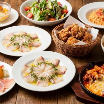 【3時間飲み放題付き】唐揚げ・ポテト・チーズタッカルビ食べ放題コース 全9品 4,180円