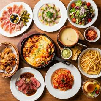 【3H飲み放題付】ローストビーフ＆チーズ尽くし チーズタッカルビ食べ放題コース 全12品 5,880円