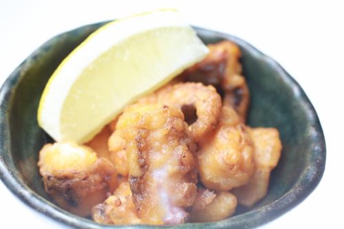 Juicy fried octopus