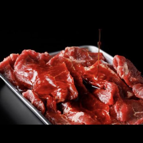 5秒鐘烤瘦裡肌肉(加醬汁和鹽)