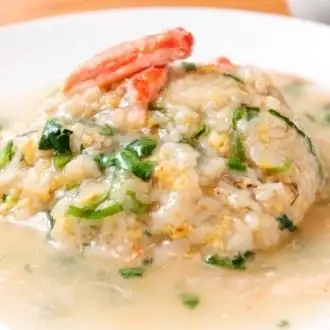 Crab fried rice with thick sauce