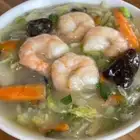 Shrimp salted ramen with thickened sauce