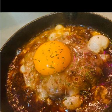 Hot hamburger steak