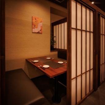 We have private rooms available for 2 or more people! These private rooms allow you to stretch your legs and relax.Please feel free to use this restaurant for after-work parties, drinking parties, girls' nights, and after-parties. Please enjoy your time here to soothe your fatigue.