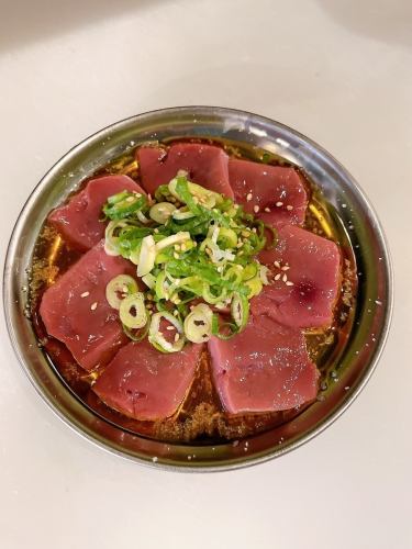 Beef liver sashimi