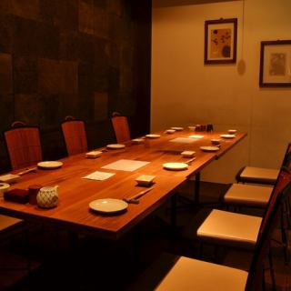 The table seats in the back of the 1st floor are private rooms for 8 to 10 people.