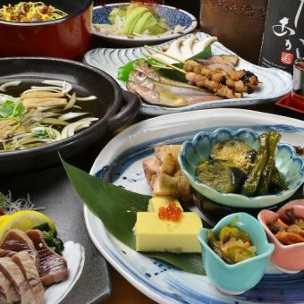 2時間飲み放題付『あかりコース』穴子めしや天ぷら、鍋など、広島の味を一通り満喫全7品 7,000円