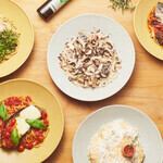 旬の食材を贅沢に使用したパスタなどバリエーション豊富