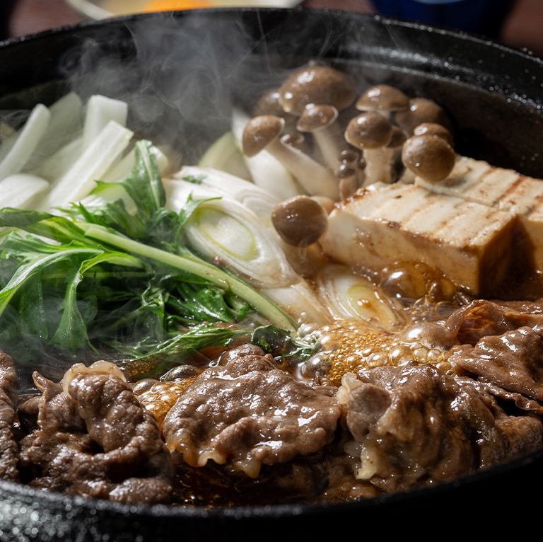 【冬の美食フェア】フリードリンク付のオリーブ牛すき焼きプラン